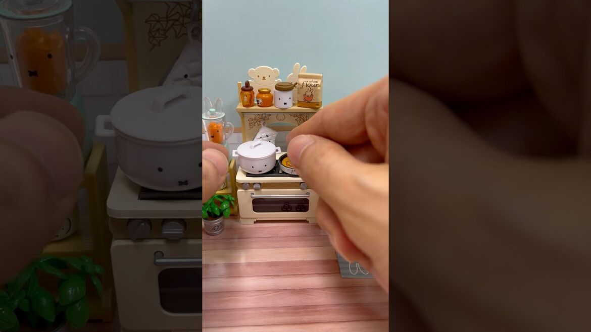 Re-ment miffy NaturalKitchen Miniature Kitchen Gadgets Stewpot #shorts