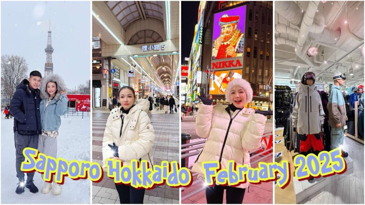 Sapporo ,hokkaido ,japan in february 2025