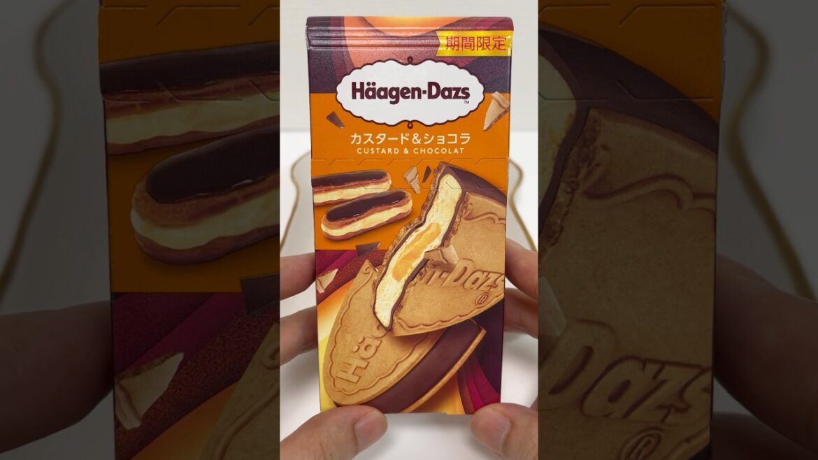 Haagen-Dazs Crispy Sandwich Custard & Chocolat #shorts