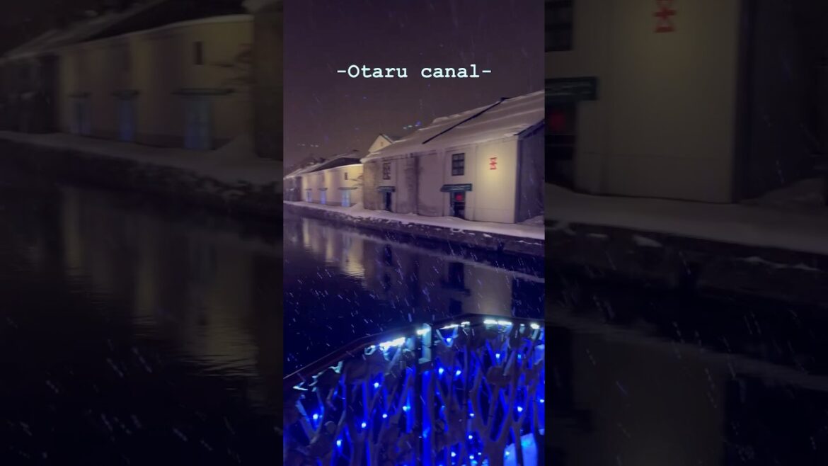 Otaru Canal in snow is pure magic ❄️