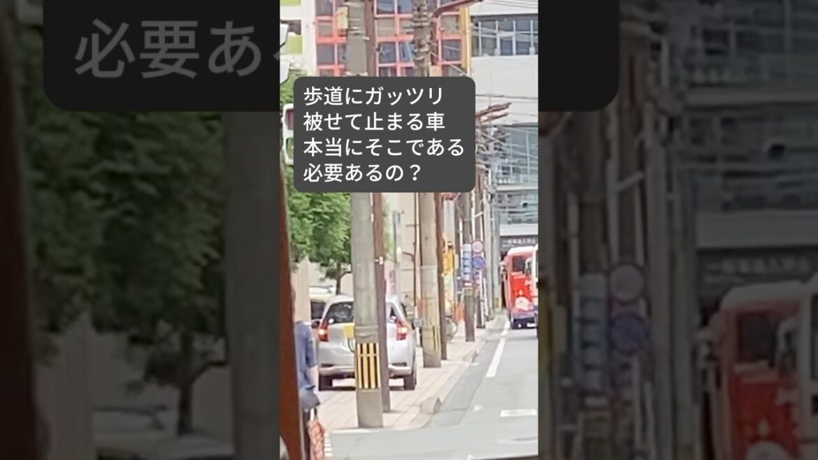 〜なぜそこに？歩道内駐車〜交通事情鹿児島