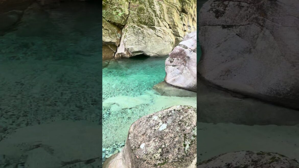 【秘境♪感動!!】長野県南木曽  柿其（カキゾレ）渓谷　#柿其渓谷　#南木曽 #shorts