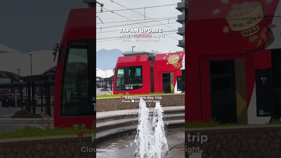 Kagoshima visit from Fukuoka Japan #japantravel #japantrip #japantips #travel #traveljapan #fukuoka