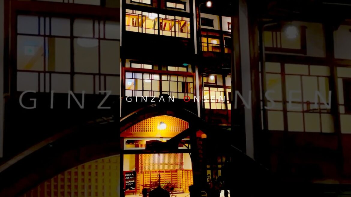 昔懐かしい雰囲気が残る銀山温泉の夜散歩#銀山温泉