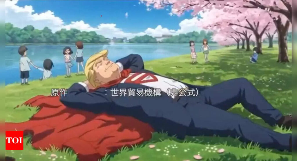 Netizens react to Japanese video of anime "Trump Tariff Man"