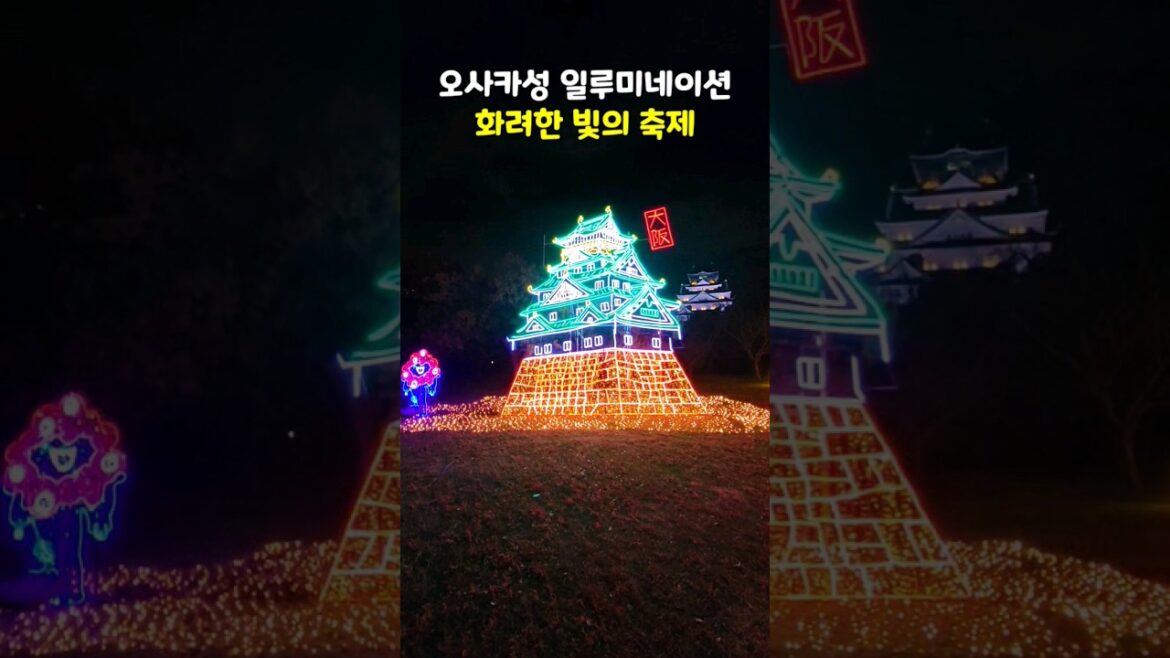 오사카성 일루미네이션