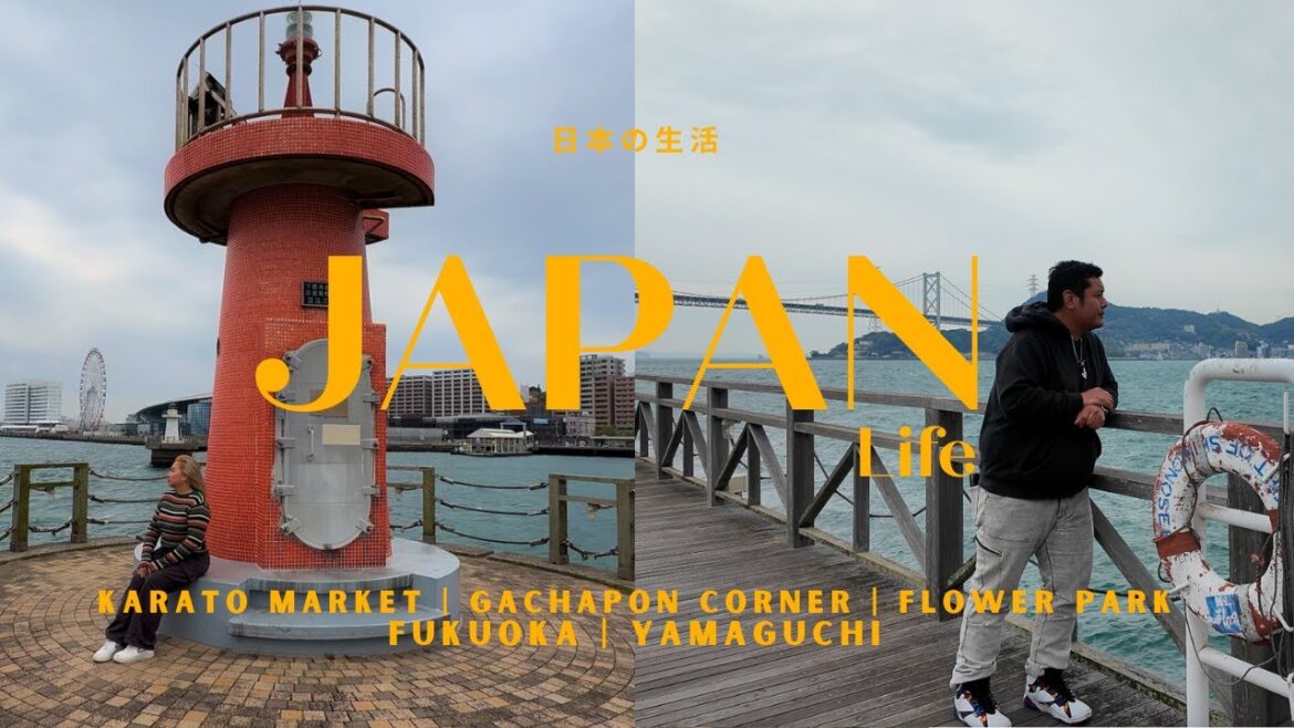JAPAN SEASIDE DREAM 🇯🇵 Karato Market, Gachapon, Hidden Views & Stunning Flowers! Fukuoka & Yamaguchi