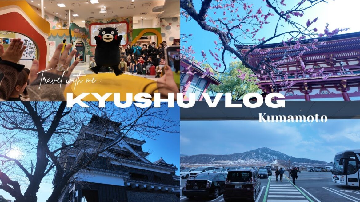vlog 3 | 日本九州ᴋʏᴜꜱʜᴜ | 超可爱熊本熊ip城市 | 阿苏火山草千里 | 太宰府一日游 | zye