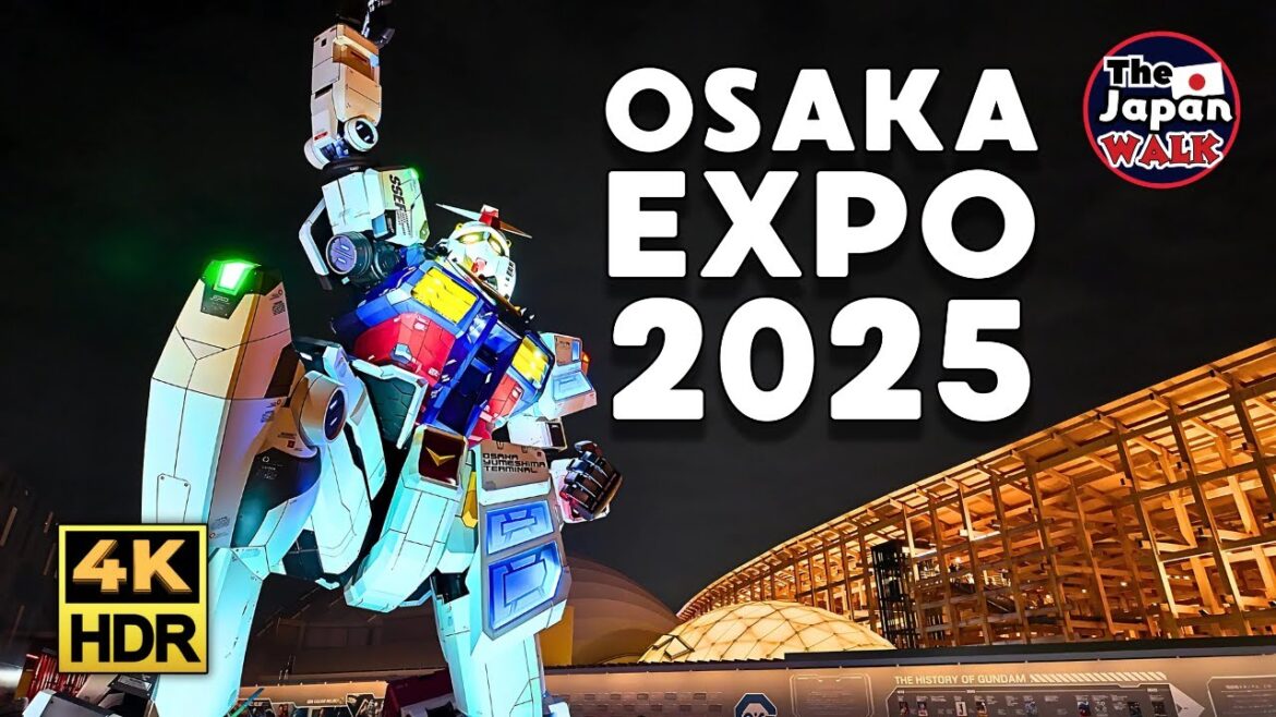 Opening Day at Osaka Expo 2025 | Night Walk Through the Pavilions | Walking Tour | 4K | HDR Opening Day at Osaka Expo 2025 | Night Walk Through the Pavilions | Walking Tour | 4K | HDR