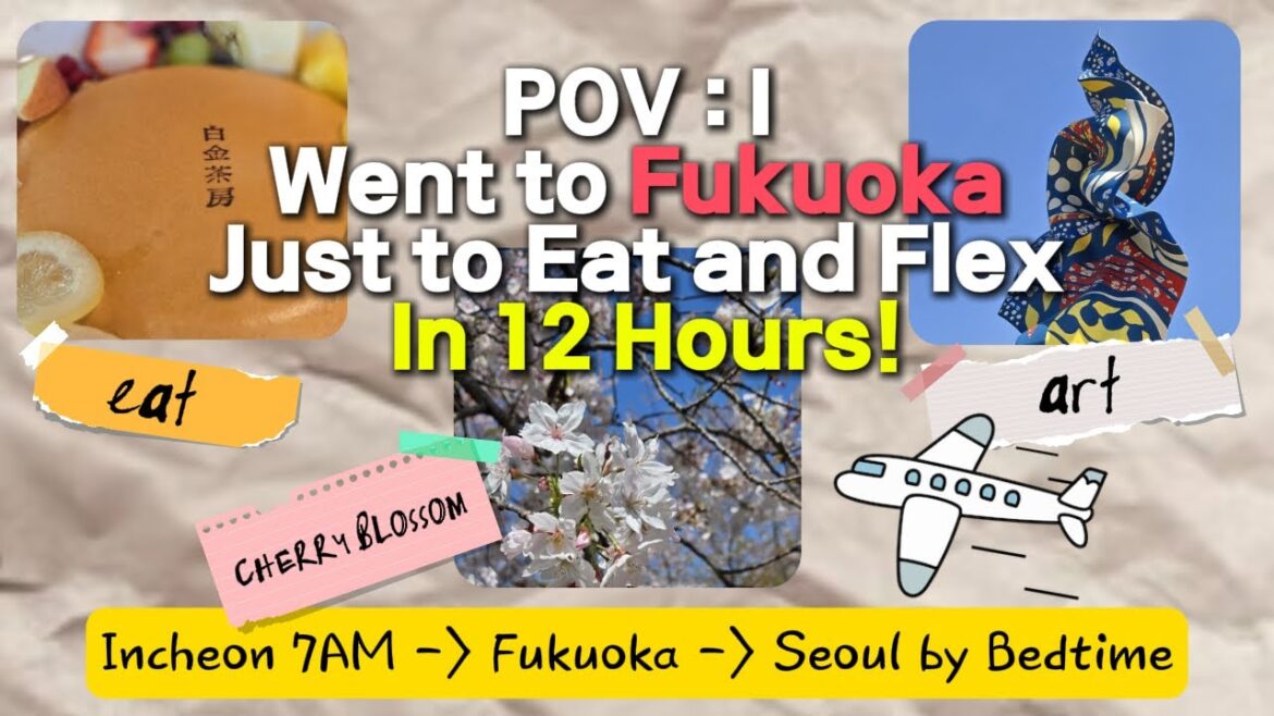 Fukuoka Day Trip 🌸 Cherry Blossom Season!