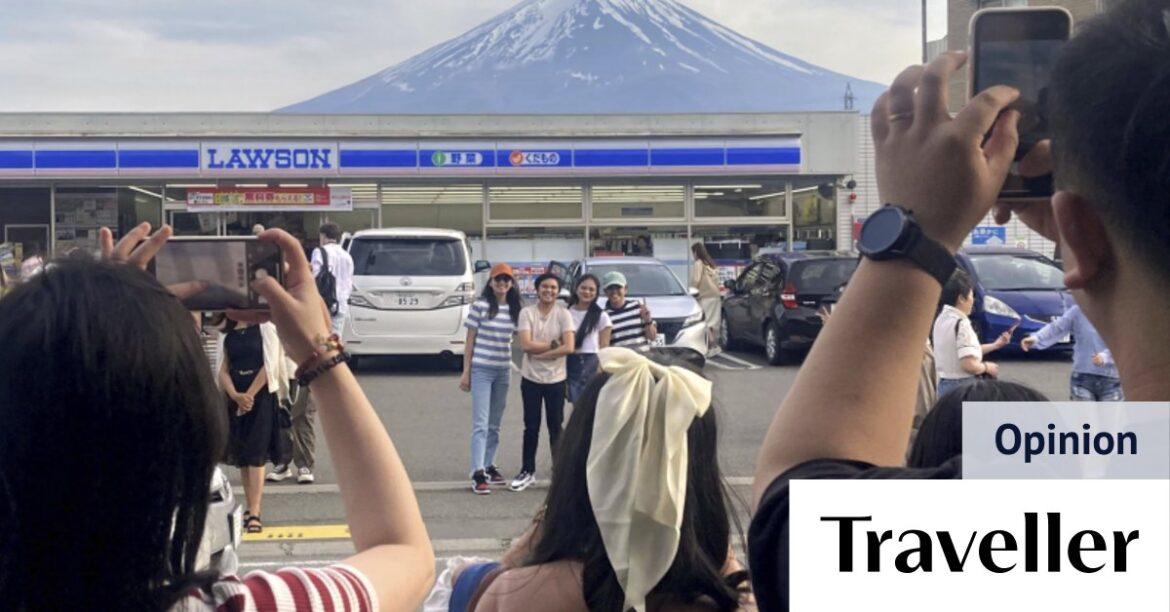 View of Mount Fuji blocked in latest problem caused by booming tourist numbers