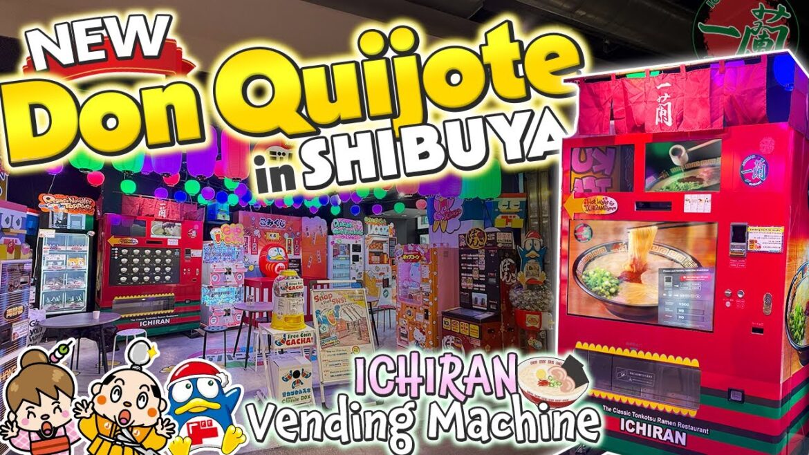 Ichiran Ramen vending machine at Shibuya Mega Don Quijote / Japan Tokyo Travel Ichiran Ramen vending machine at Shibuya Mega Don Quijote / Japan Tokyo Travel