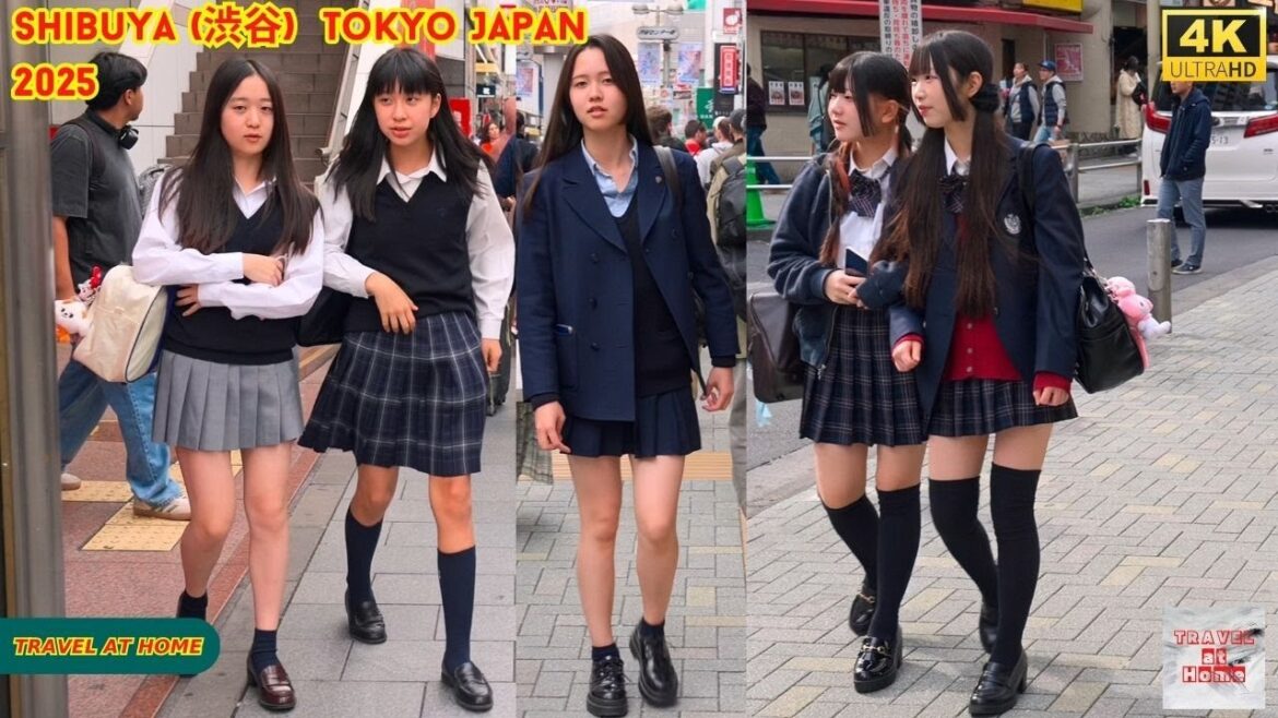 4K HDR Japan travel 2025 | Walk in Shibuya (渋谷) Tokyo Japan |  Relaxing Natural City ambience
