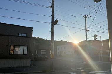 wakkanai japan sunset