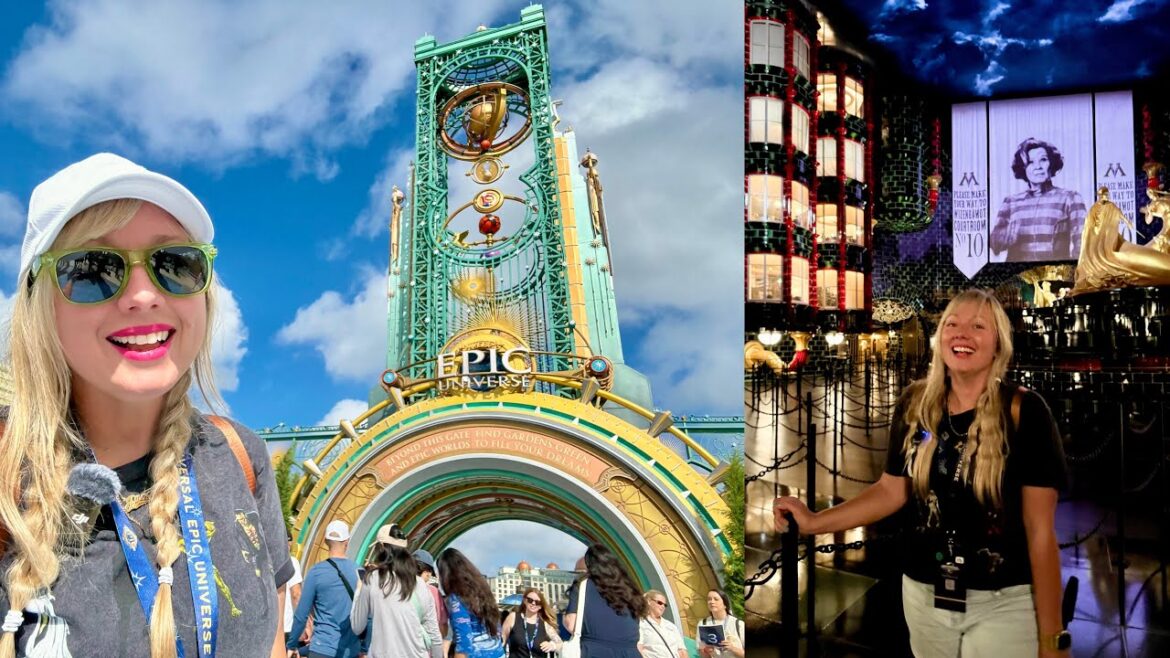FIRST TIME at EPIC UNIVERSE - FULL DAY! All 5 Worlds, Rides, Shows, Characters & Food