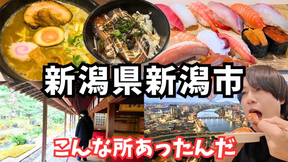 【新潟観光】新潟市のグルメと観光を堪能するドライブ旅が最高すぎた！新潟旅行vlog