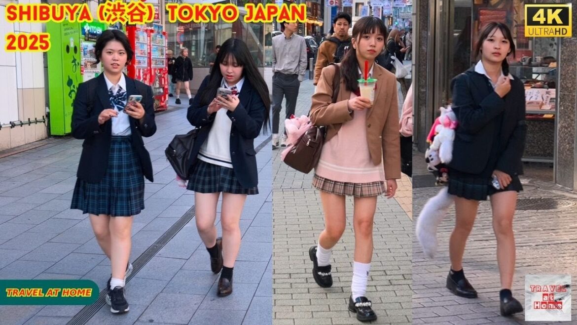 4K HDR Japan travel 2025 | Walk in Shibuya (渋谷) Tokyo Japan |  Relaxing Natural City ambience