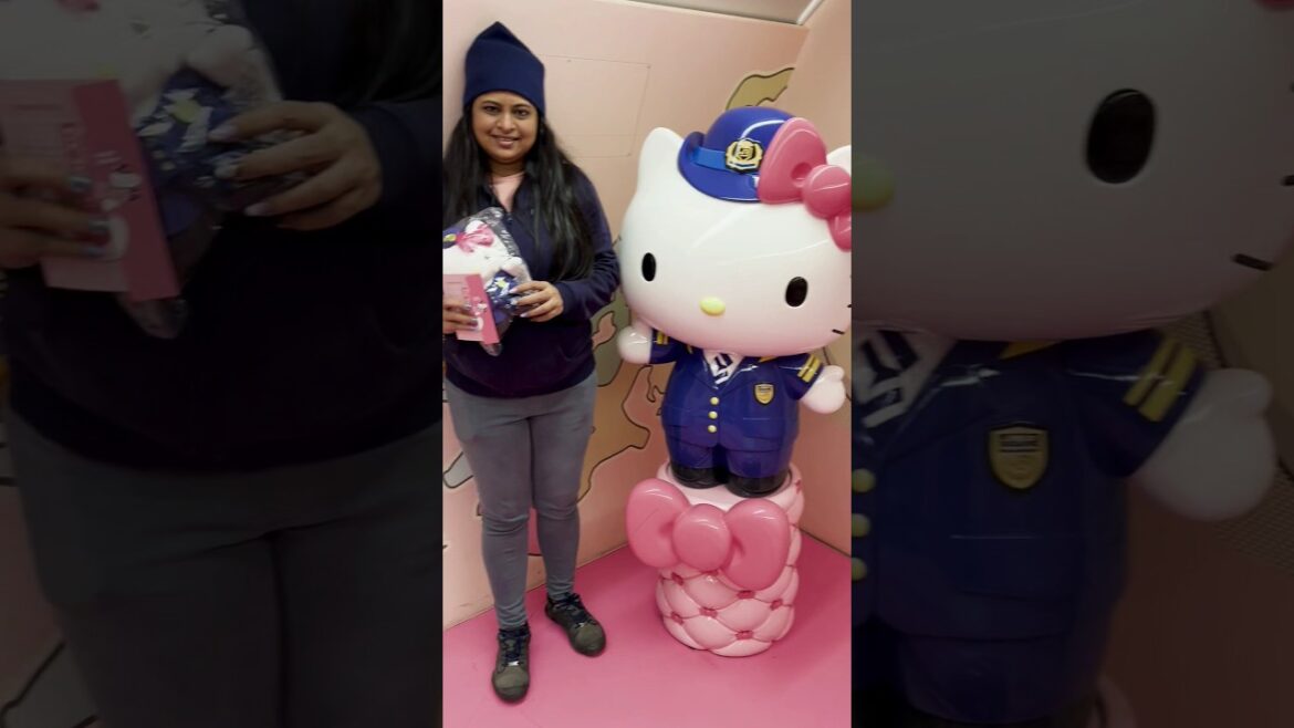 Photobooth in Japan 's Hello Kitty Bullet Train! #shorts #hellokitty #japantravel