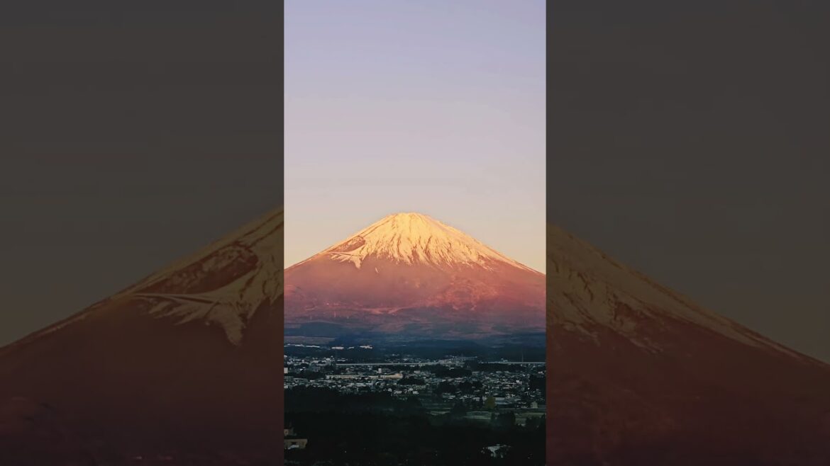 Sunrise with Mount Fuji #japan #tokyo #travel #shorts