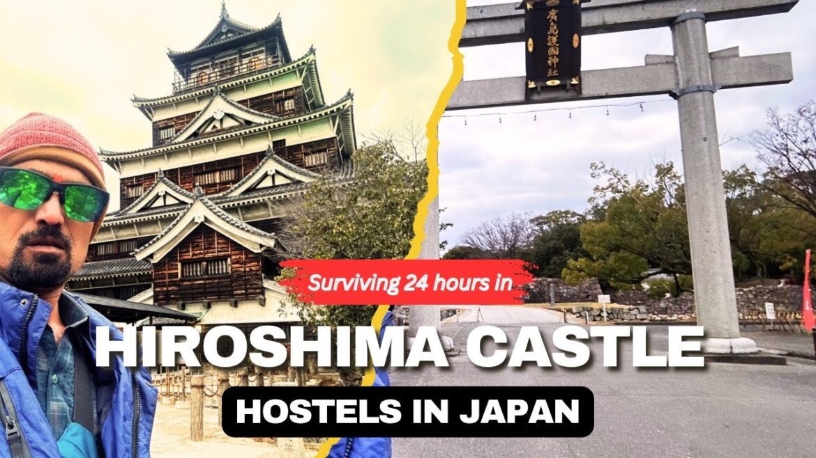 Grand Sauna Hostel Hiroshima | Top 5 Things to do in Hiroshima | first time to Hiroshima Castle 🇯🇵