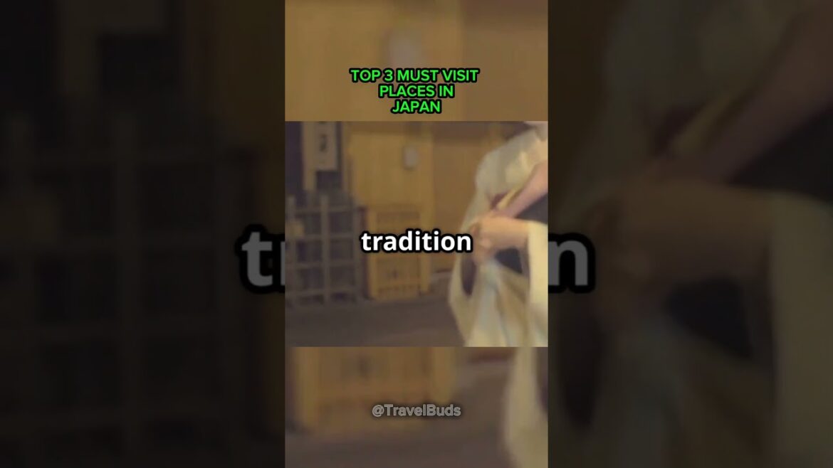 Top 3 Must Visit Places in Japan #travel #japan #vacation