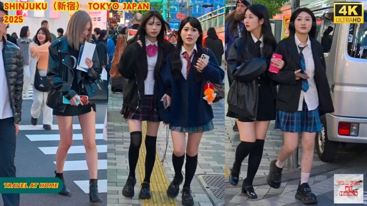 4K HDR Japan travel 2025 | Walk in Shinjuku（新宿）Tokyo Japan |  Relaxing Natural City ambience