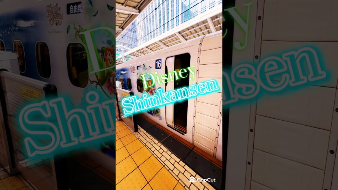 Japan’s Disney Shinkansen was there! #bullettrains #japantravel