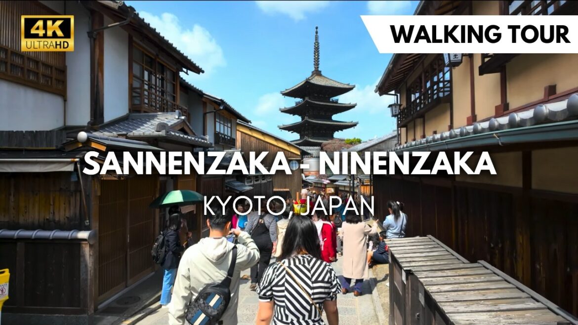 KYOTO NO.1 PRETTIEST STREET! Sannenzaka - Ninenzaka - Yasaka Pagoda Walking Tour [4K60 HDR]