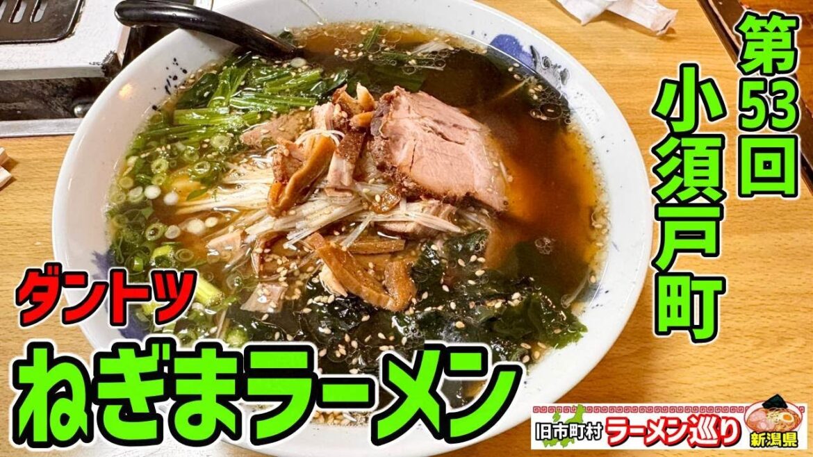 第53回新潟県ラーメン巡り小須戸町編【駅前食堂】ダントツのねぎまラーメンに一同驚愕