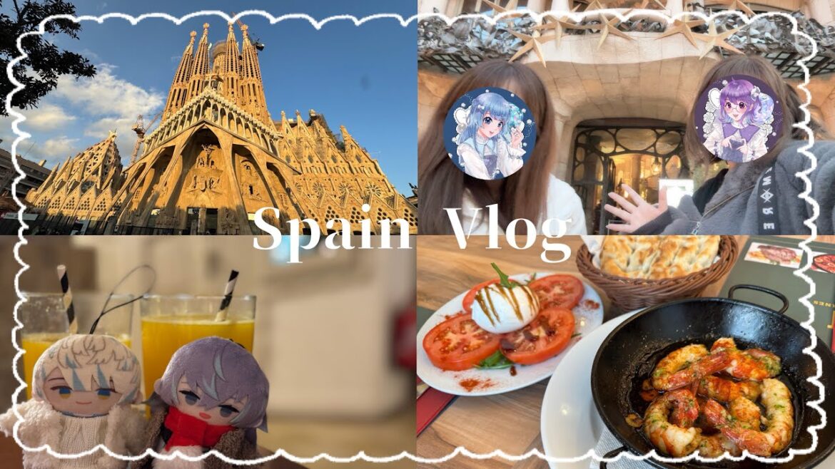 スペイン遠征vlog🤍𐙚┊︎part1┊︎韓国乗り継ぎ･サグラダファミリア･クリスマスマーケットetc