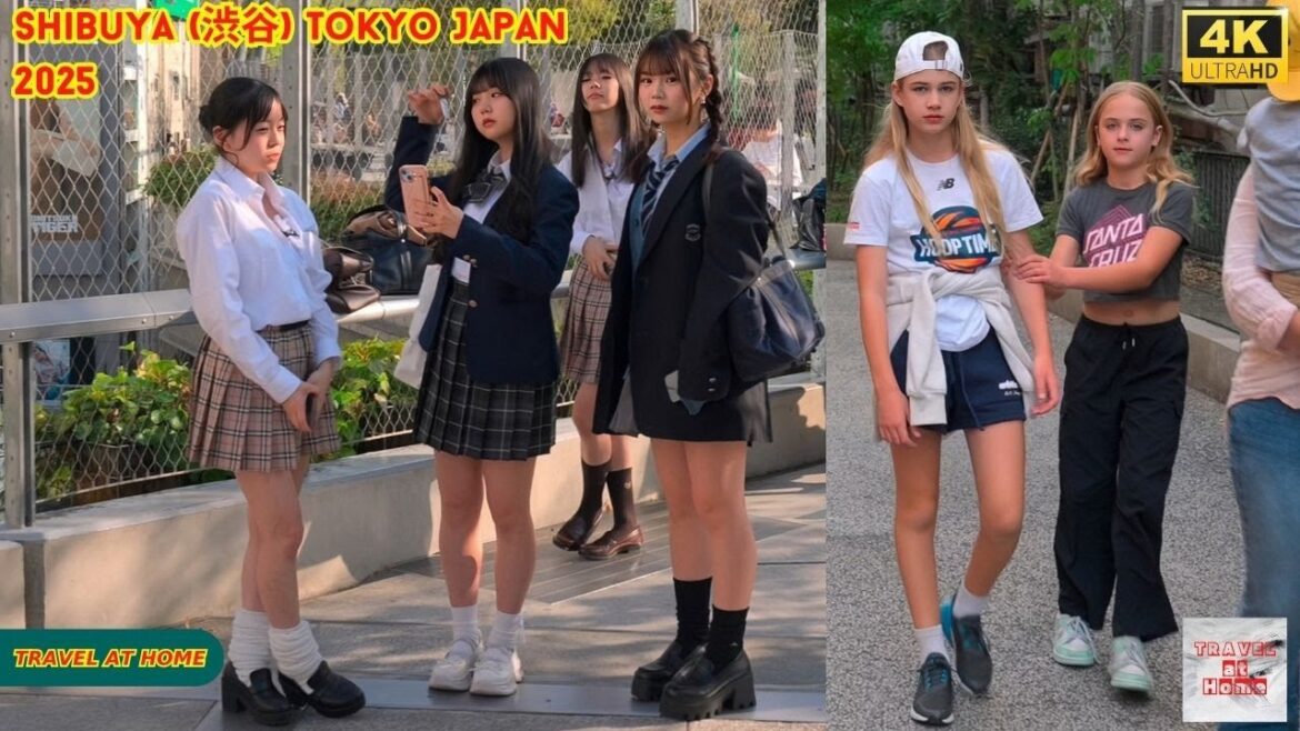 4K HDR Japan travel 2025 | Walk in Shibuya (渋谷) Tokyo Japan |  Relaxing Natural City ambience