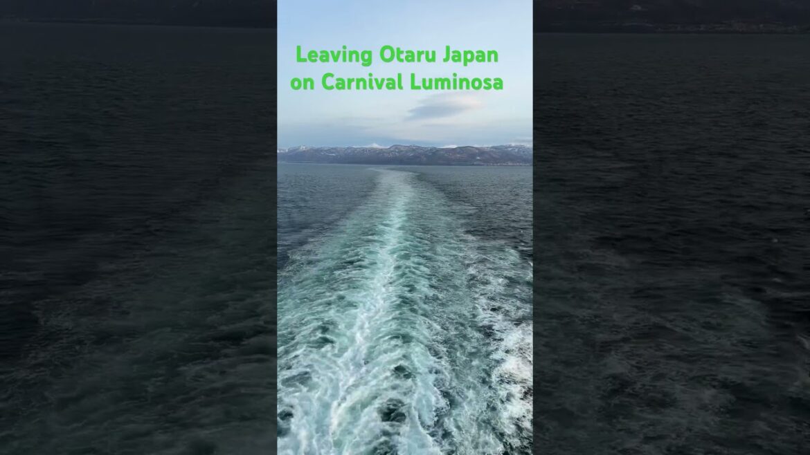 Leaving Otaru Japan on #carnivalluminosa