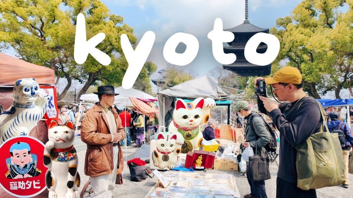 Kyoto Travel Vlog 🇯🇵 Shopping at Kyoto's Antique Market, Japan's Best Flea Markets, Kyoto Vlog 2025