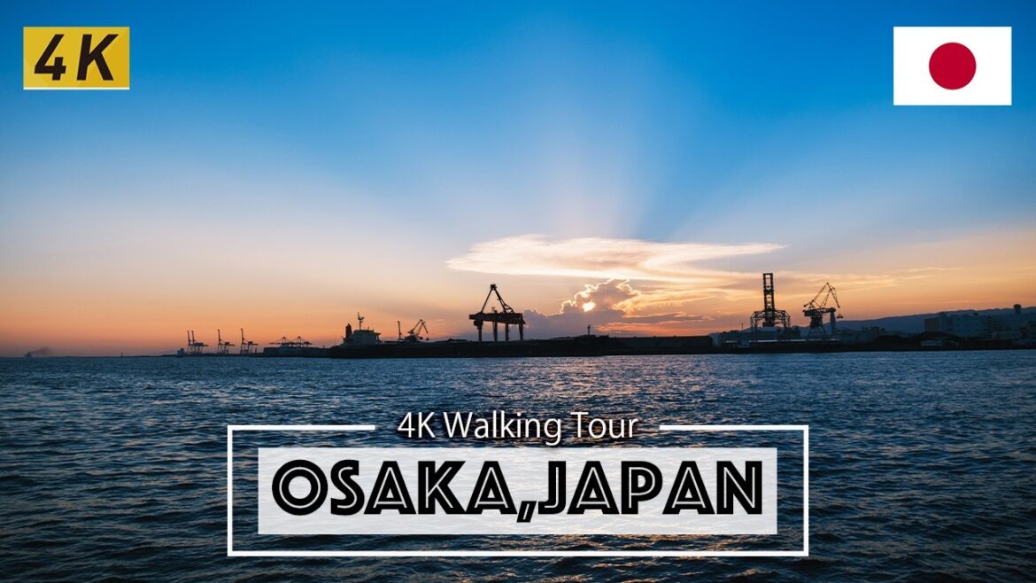 Night walking tour of Tempozan, a spot where you can see beautiful sunsets – 4K HDR Night walking tour of Tempozan, a spot where you can see beautiful sunsets - 4K HDR