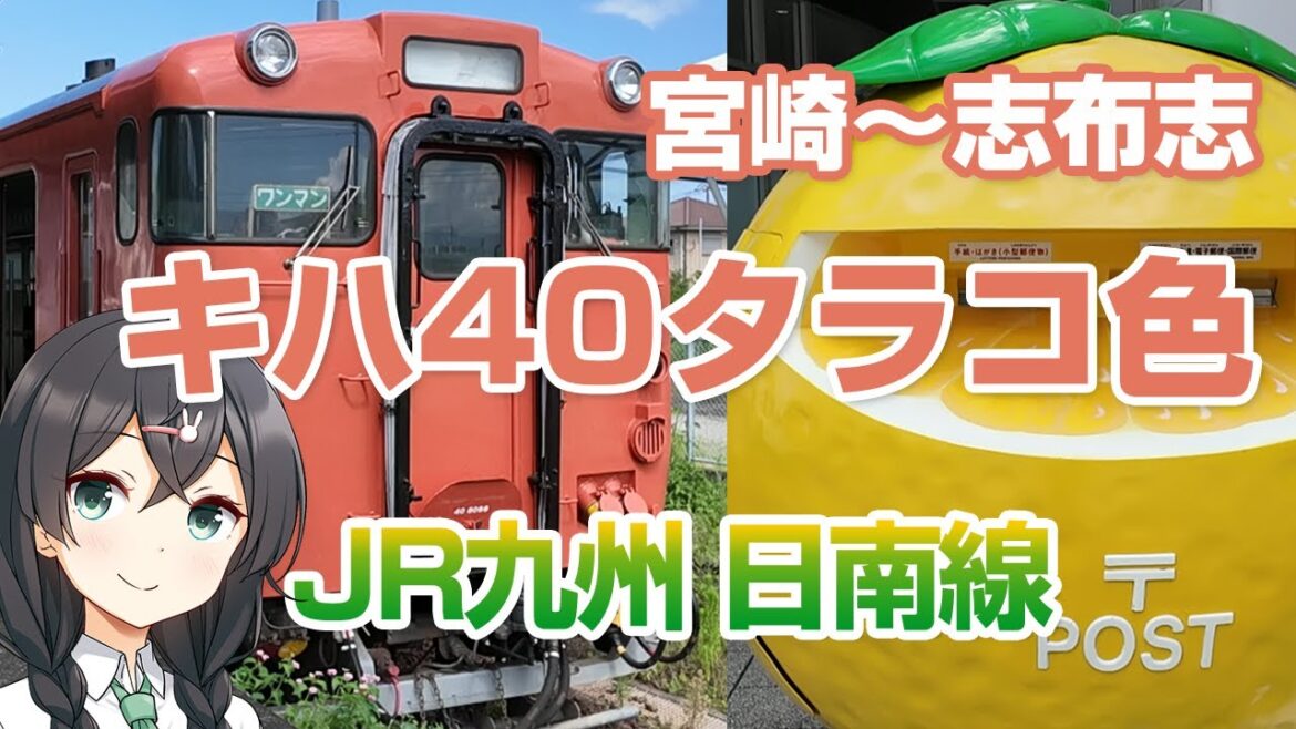 鉄道ファンに贈る｜日南線キハ40タラコ色｜車窓｜宮崎から志布志まで