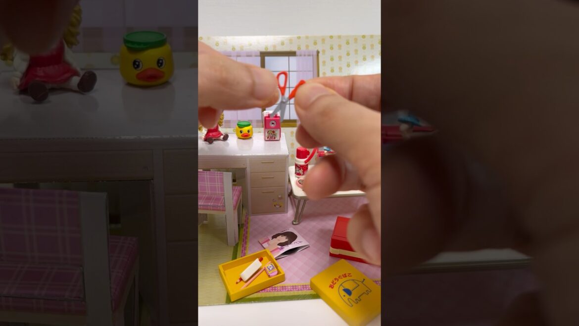 Japanese Showa Retro Nostalgic Room Re-Ment Petit Sample Miniature Scissors #shorts
