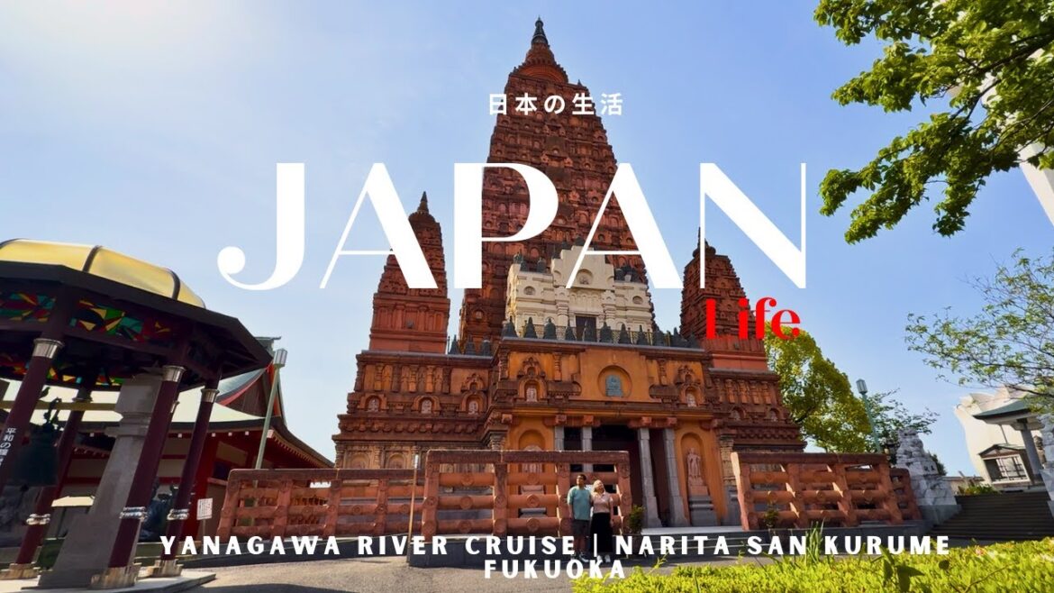 Hidden Gems in Fukuoka, Japan! 🇯🇵 Yanagawa River Cruise | Narita-san Temple in Kurume & Shokudo Vlog