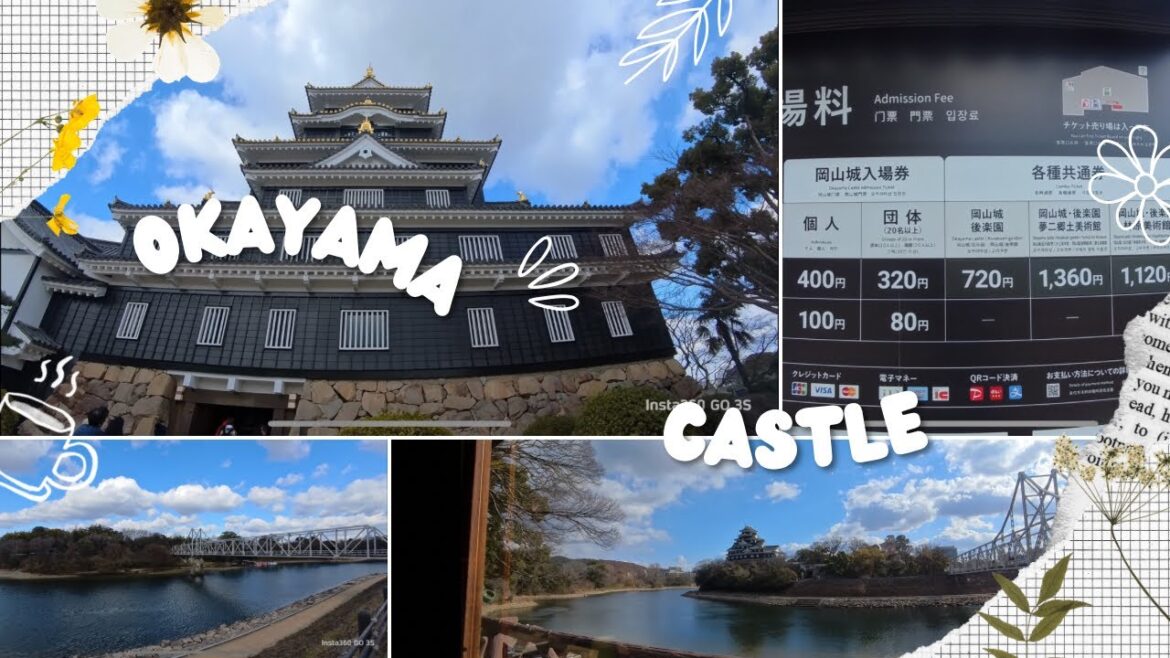 Take a stroll around Okayama Castle, also known as the Crow Castle,Japan