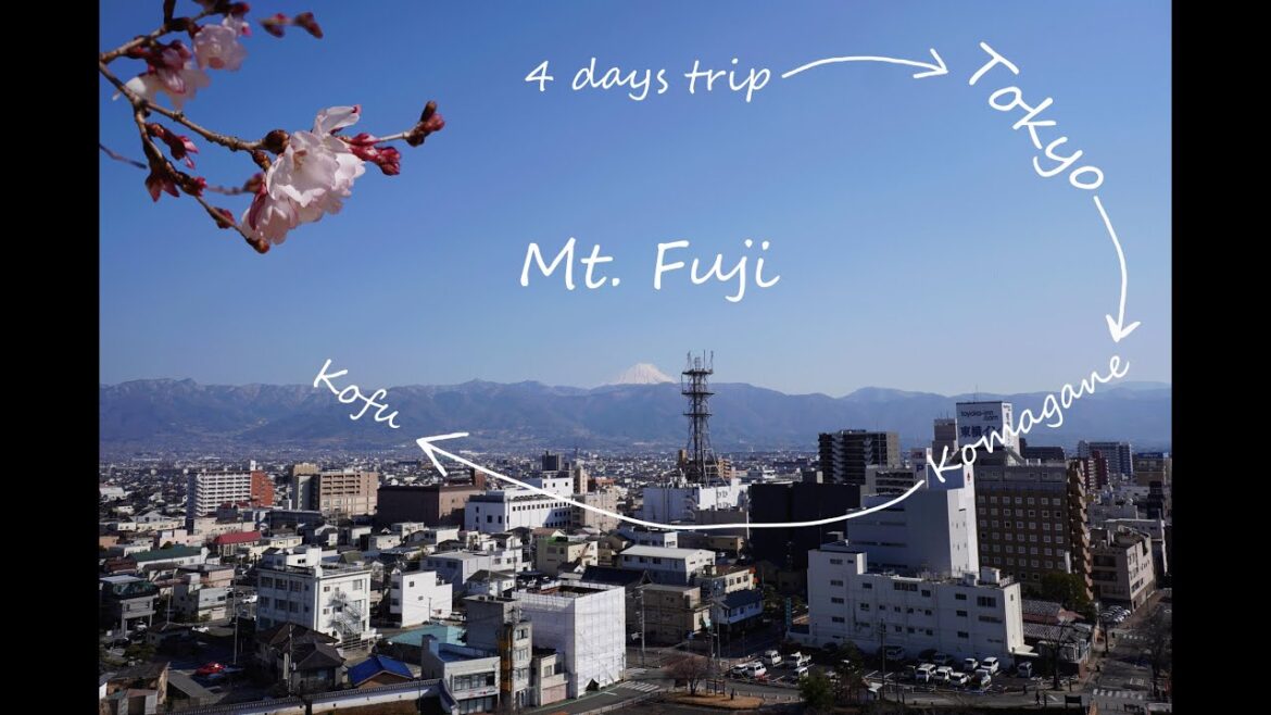 4 days trip Tokyo→Komagane→Kofu 【4K】