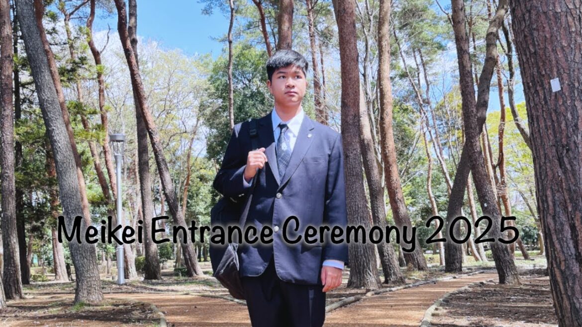 Japan Trip 2025 - Zen's Entrance Ceremony at Meikei High School Tsukuba