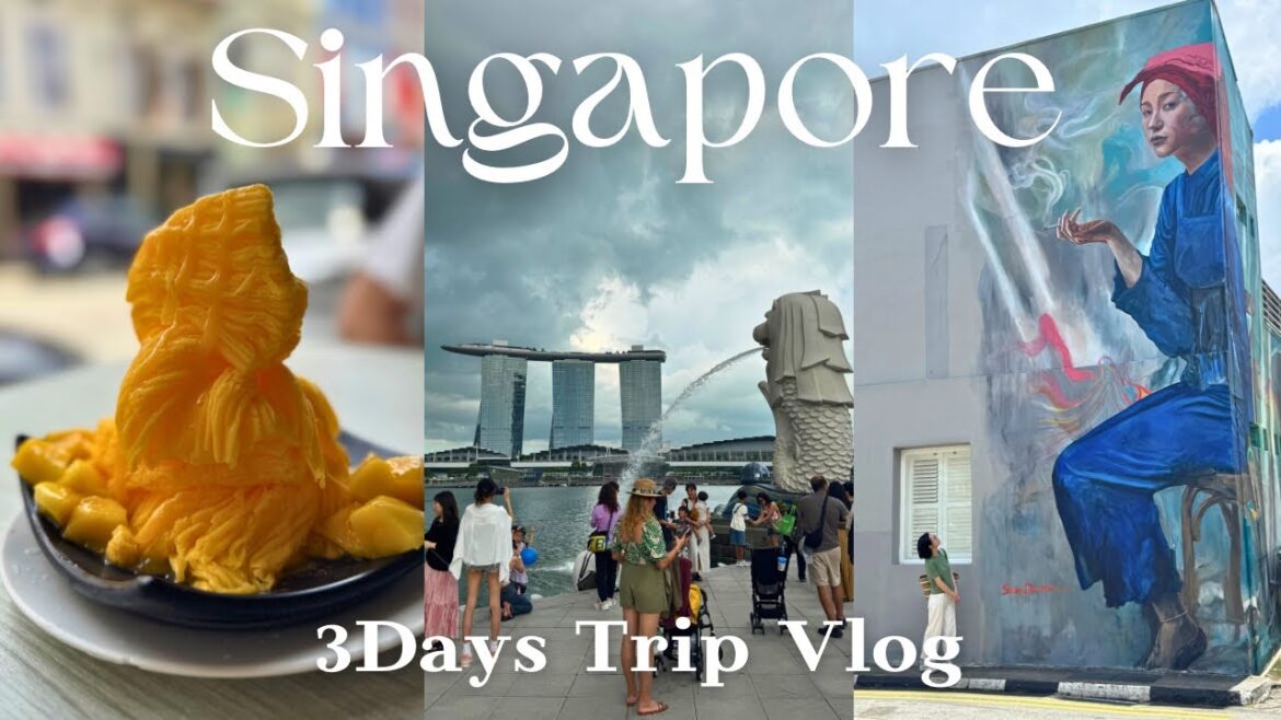 【シンガポールTrip Vlog🇸🇬】2025最新✈️3日間のグルメ＆観光まとめ🐘🍜週末旅にもおすすめ🏝️