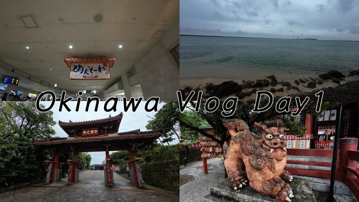 【Vlog】新婚旅行vol.1 沖縄Day1 那覇市内周辺を観光 ウミカジテラス｜波上宮神社｜国際通り｜首里城