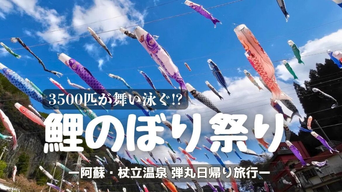 【阿蘇・杖立温泉】日本最大規模の鯉のぼり祭り!?｜阿蘇おすすめカフェ【熊本】
