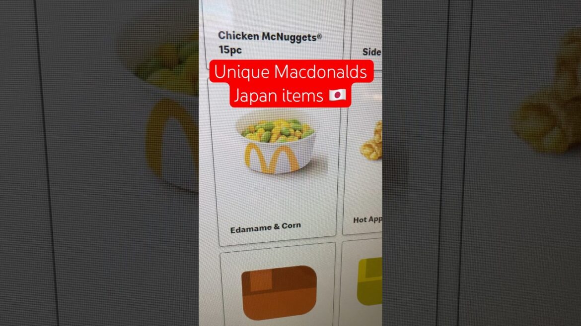 Japan only items in McDonald’s #mcdonalds #japan #japantravel #daifuku #mcdonald