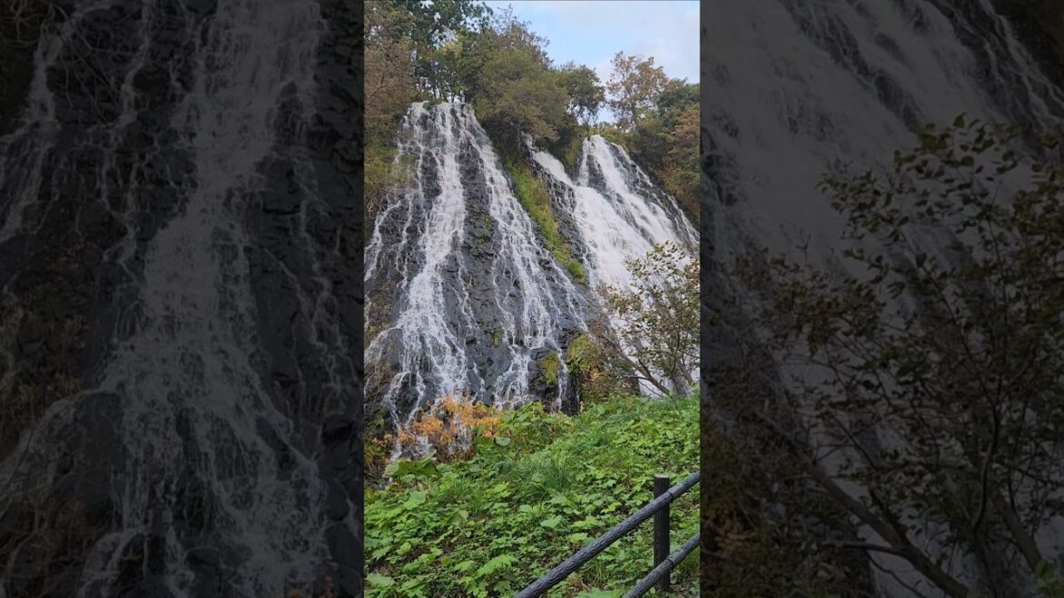 Oshinkoshin Falls/Waterfall-Hokkaido #travel #waterfall #hokkaido #japan #shorts #hokkaidojapan