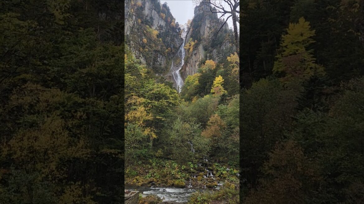 Ginga Waterfall#travel#waterfall #japan #hokkaido#shorts#sightseeing