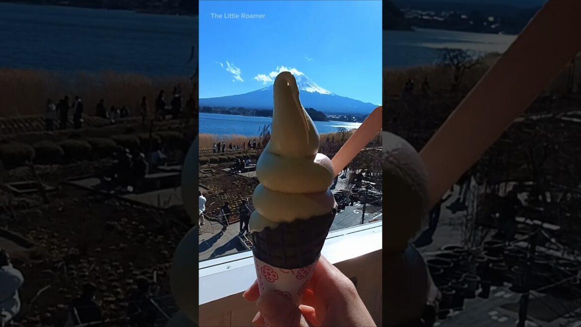 Winter Magic at Mt. Fuji in 30 Seconds | Snow, Noodles & Ice Cream!