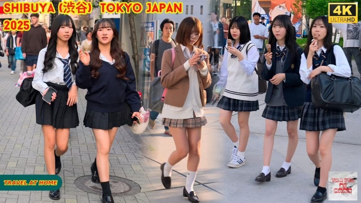 4K HDR Japan travel 2025 | Walk in Shibuya (渋谷) Tokyo Japan |  Relaxing Natural City ambience