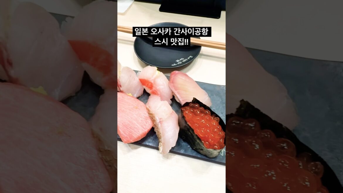 일본 오사카 간사이공항 스시 맛집! 한국으로 출발전 스시 먹고 싶을때 추천~! 🇯🇵🍣 #오사카 #스시맛집 #간사이공항 #오사카맛집 #맛집추천