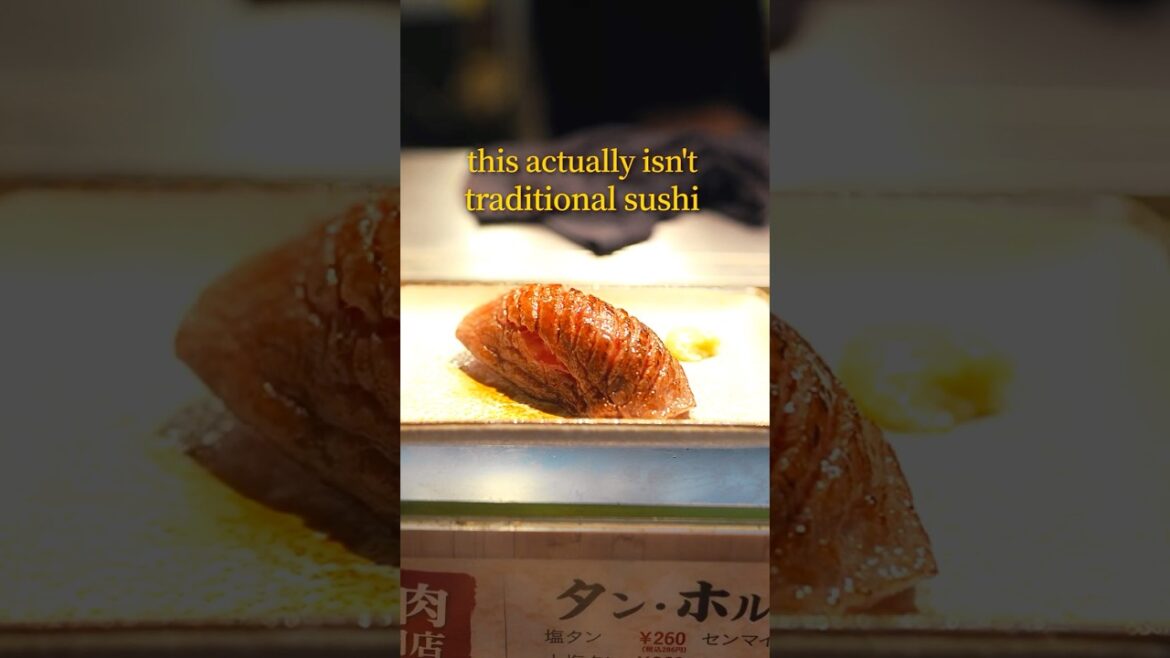 This place serves delicious wagyu like a sushi counter